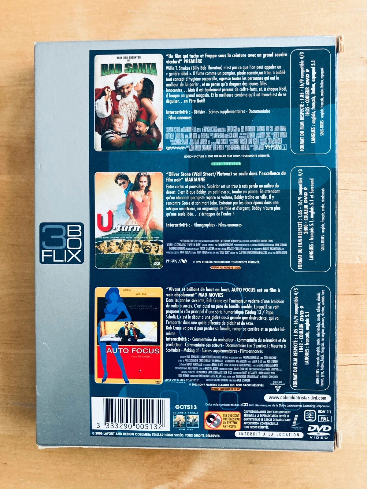 Coffret 3 DVD Bad Santa U-Turn Auto Focus. – photo 2